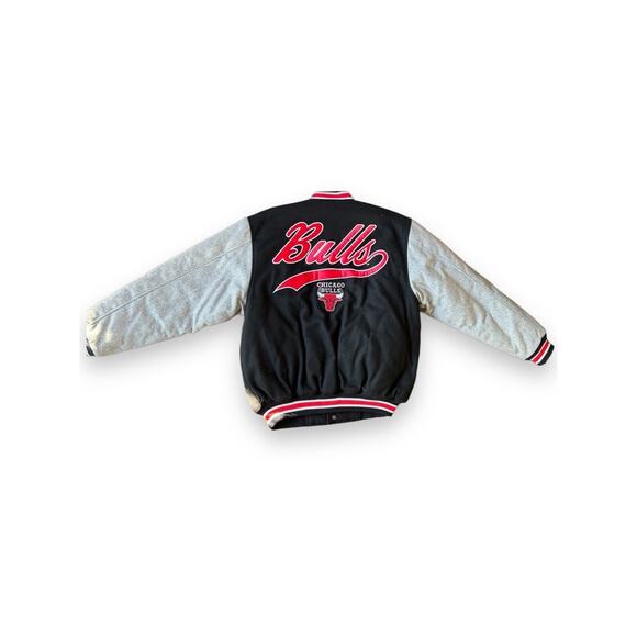 VINTAGE CHICAGO BULLS 90s Wool Varsity Logo Athletic Jacket Adult Sz M New - Picture 2 of 6